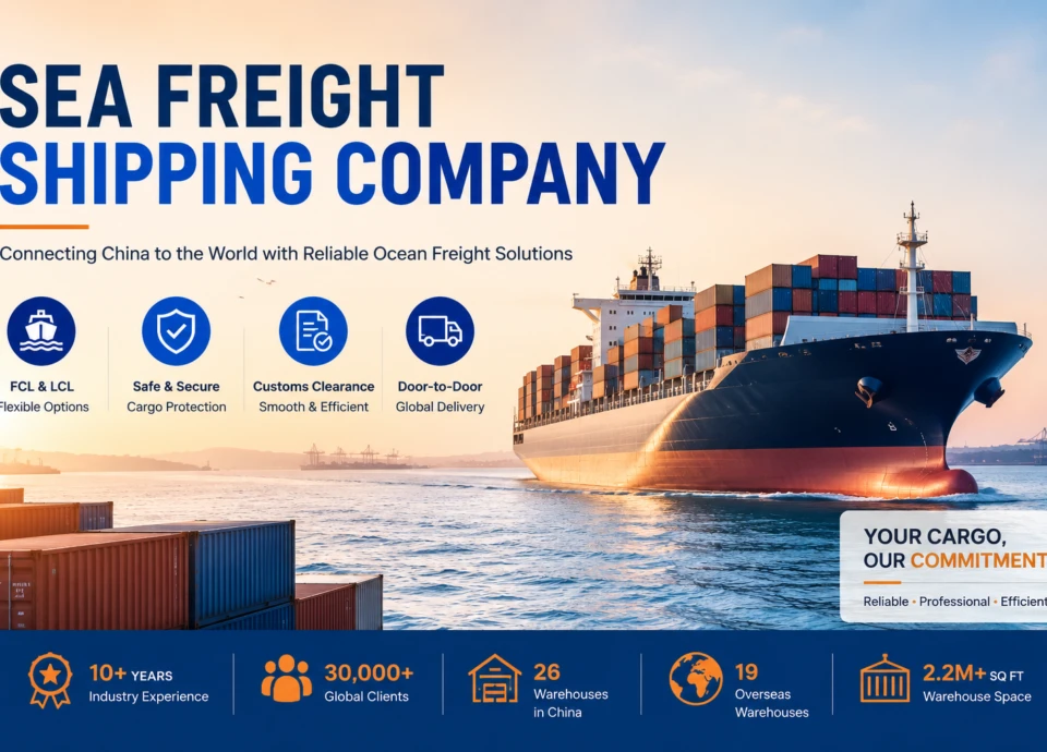 sea freight shipping company from china