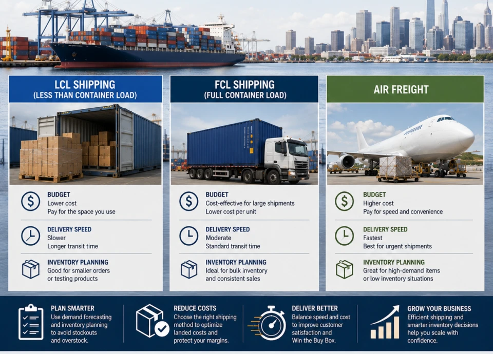 LCL vs FCL shipping comparison