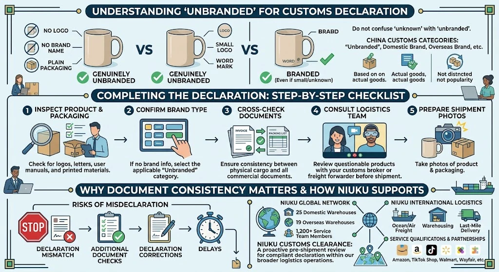 unbranded goods customs clearance